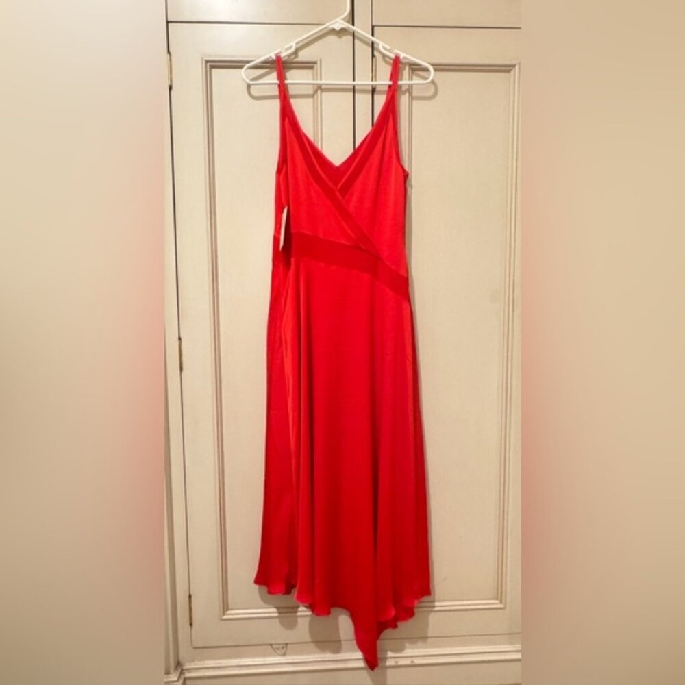 Designer Ramy Brook Midi Length Red Dress - Picture 5 of 16